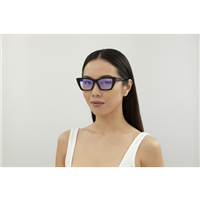 Napoli - Corso Giuseppe Garibaldi 197 - Occhiali da sole Saint Laurent Donna SL 276 MICA025 BLACK BLACK GREY53 - SL 276 MICA025 BLACK BLACK GREY53